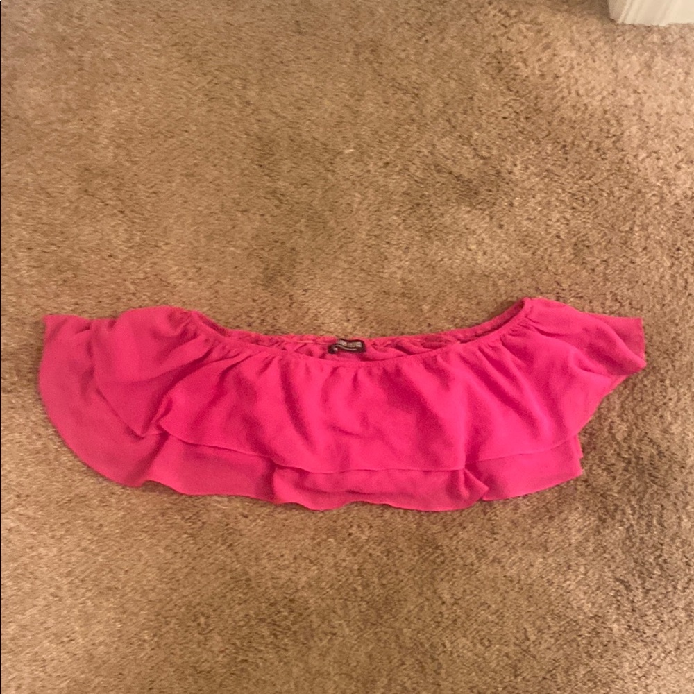 Pink Off-Shoulder Top